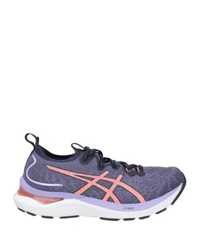 Asics Woman Sneakers Purple Size 9.5 Textile Fibers