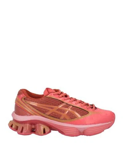 Asics Woman Sneakers Red Size 4 Synthetic Material