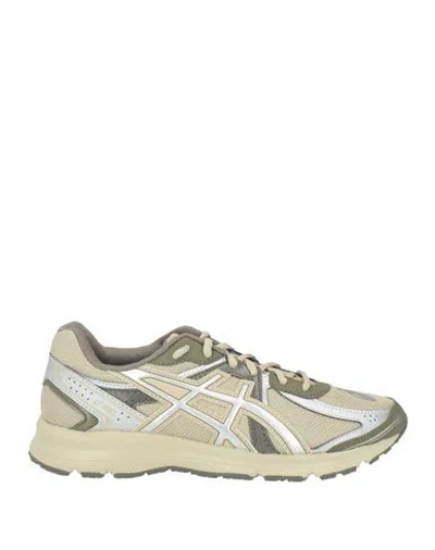 Asics Woman Sneakers Sage Green Size 6 Textile Fibers, Synthetic Material In Neutral