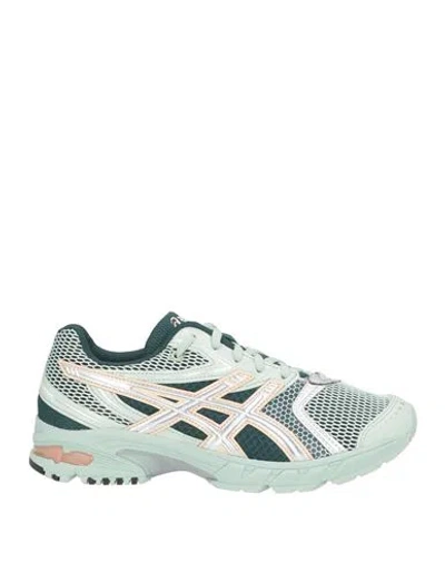 Asics Woman Sneakers Sage Green Size 7.5 Textile Fibers, Synthetic Material In Multi