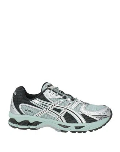 Asics Woman Sneakers Silver Size 6 Textile Fibers, Leather
