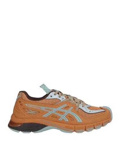 Asics Woman Sneakers Tan Size 4.5 Textile Fibers, Synthetic Fibers In Brown