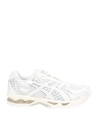 Asics Woman Sneakers White Size 5 Textile Fibers