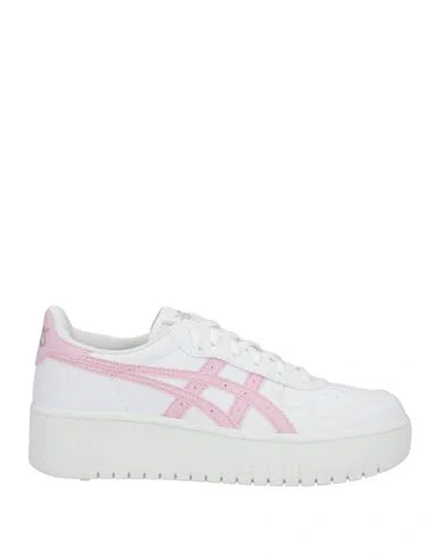 Asics Woman Sneakers White Size 6 Textile Fibers