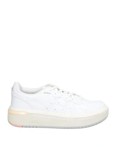Asics Woman Sneakers White Size 7 Textile Fibers