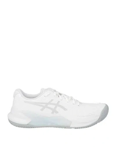 Asics Woman Sneakers White Size 8.5 Leather In Pattern