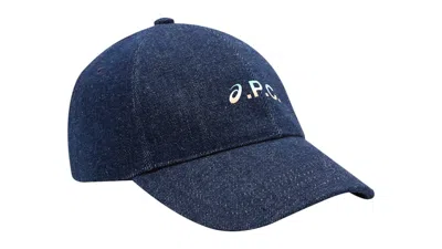 Pre-owned Asics Women's  X Apc Charlie Baseball Cap In Indigo In Purple