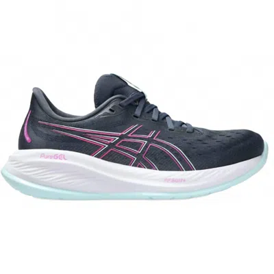 Asics Women's Cumulus 26 Running Shoe In Tarmac/bold Magenta In Gray