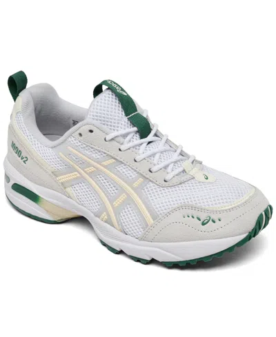Asics Women's Gel-1090 V2 Running Sneakers From Finish Line In White,glacier Gray
