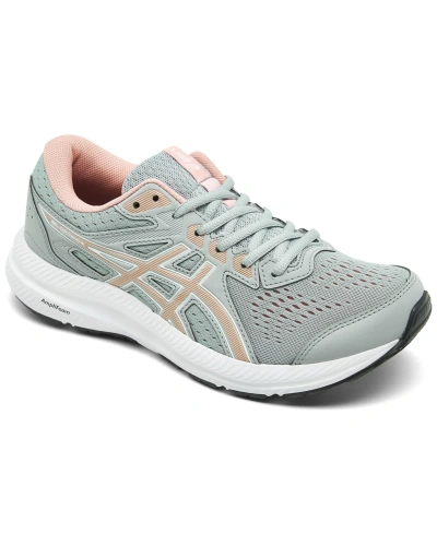 Asics Women's Gel-contend 8 Running Sneakers From Finish Line In Piedmont Gray,frosted Ros