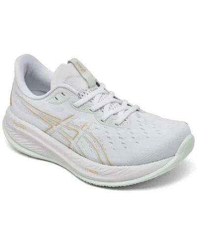 Asics Women's Gel-cumulus 26 Running Sneakers From Finish Line In White,pale Mint