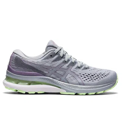 Asics Women's Gel-kayano 28 Running Shoes - B/medium Width In Piedmont Grey/soft Lavender In Purple