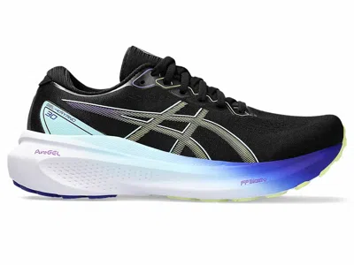 Asics Women's Gel-kayano 30 Running Shoes In Black/glow Yellow In Multi