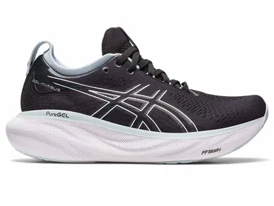 Asics Women's Gel-nimbus 25 Running Shoes In Black/pure Silver In Multi