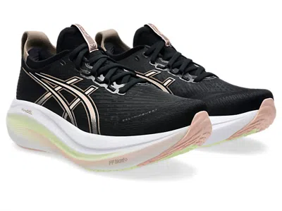 Asics Women's Gel-nimbus 27 Shoes In Black/breeze