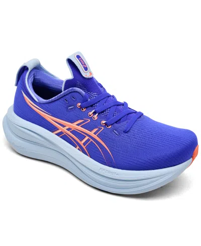 Asics Women's Gel-nimbus 28 Running Sneakers From Finish Line In Blue