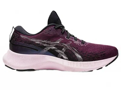 Asics Women's Gel Nimbus Lite 3 Sneakers In Prurple, Blue, Black In Animal Print