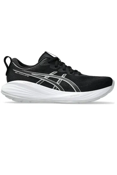 Asics Women's Gel Cumulus 27 Wide Shoe In Black/concrete