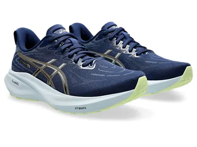 Asics Women's Gt-2000 13 Running Shoes In Blue Expanse/champagne In Animal Print