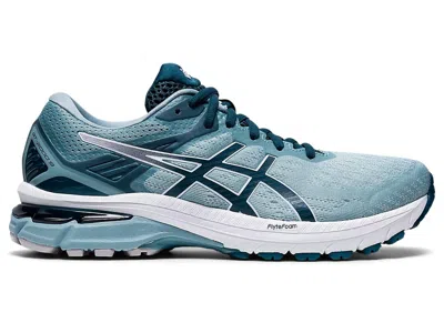 Asics Women's Gt-2000 9 Running Shoes - B/medium Width In Light Steel/magnetic Blue