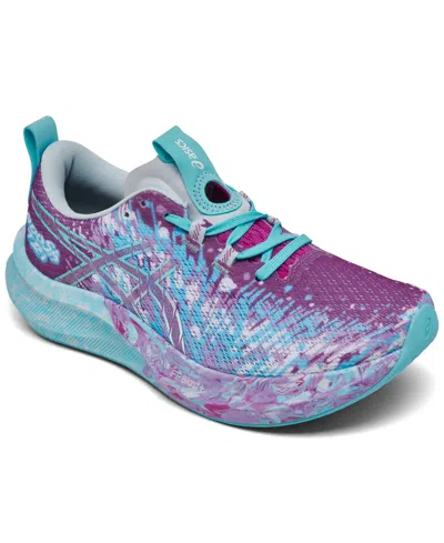 Asics Women's Noosa Tri 16 Running Sneakers From Finish Line In Magenta,grey