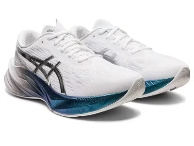 Asics Women's Novablast 3 Shoes In Platinum White Pure Silver In Multi