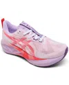 Asics Women's Nova Blast 5 Running Sneakers From Finish Line In White,coral Reef