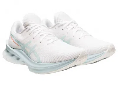 Asics Women's Novablast Sneakers In White Aqua Angel