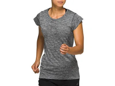 Asics Women's Race Seamless Short Sleeve Top In Performance Black In Gray