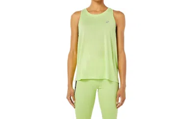 Asics Women's Race Tank Top In Lime Green