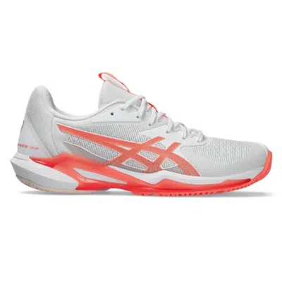 Asics Women's Solution Speed Ff 3 Shoes In White/sun Coral In Multi
