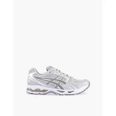 Asics Womens Cloud Grey Clay Grey Gel-kayano 14 Mesh Low-top Trainers Eur 38.5 / 5.5 Uk In Gray