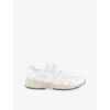 Asics Womens White Pure Silver Gel-nunobiki Faux-leather And Mesh Low-top Trainers In White