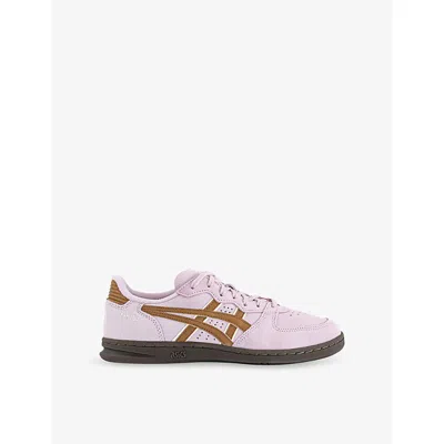 Asics Womens Barely Rose Caramel Skyhand Og Suede Trainers In Pink