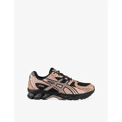 Asics Womens Black Rose Gold Gel-nimbus 10.1 Woven Trainers Eur 38/5 Uk