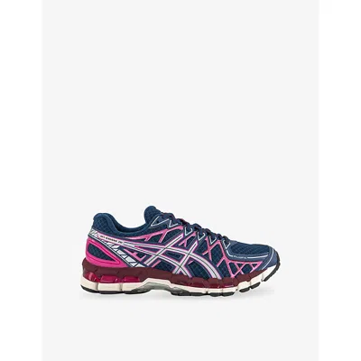 Asics Womens Ndependence Blue Pure Si Gel-kayano 20 Mesh Low-top Trainers