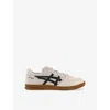 Asics Womens Oatmeal Black Skyhand Og Suede Low-top Trainers In Oatmeal Black
