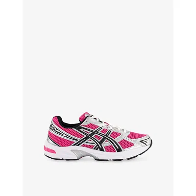 ASICS WOMENS PINK GLO PURE SILVER GEL 1130 WOVEN TRAINERS