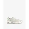Asics Womens Smoke Grey Peppermiint Gt-2160 Mesh And Faux-leather Low-top Trainers In Gray