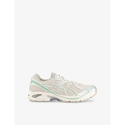 Asics Womens Smoke Grey Peppermiint Gt-2160 Mesh And Faux-leather Low-top Trainers