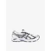 Asics Womens Gt 2160 Faux-leather And Mesh Low-top Trainers White Black Silver