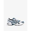 Asics Womens White Restful Teal Gel 1130 Mesh Low-top Trainers In White