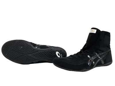 Pre-owned Asics Wrestling Boxing Shoes 1083a001 Ex-eo Twr900 Black Black
