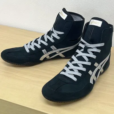 Pre-owned Asics 1083a001  Wrestling Shoes Black×silver×black Ex-eo Successor [us7.5-11.5]