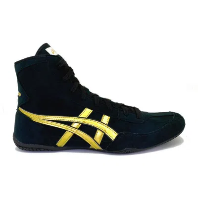 Pre-owned Asics Wrestling Shoes 1083a001 Black Gold Wrestling Shoes Black Gold