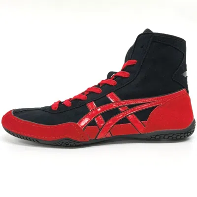 Pre-owned Asics Wrestling Shoes 1083a001 Black Red/red(black) Ex-eo(twr900) Successor