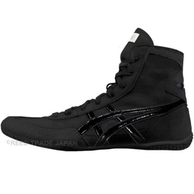 Pre-owned Asics Wrestling Shoes 1083a001 Black/black Ex-eo(twr900) Successor In Black,black