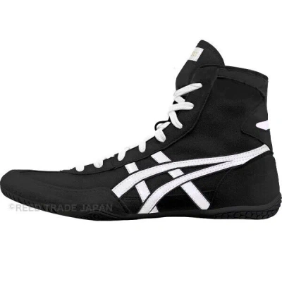 Pre-owned Asics Wrestling Shoes 1083a001 Black/white(black) Ex-eo(twr900) Successor