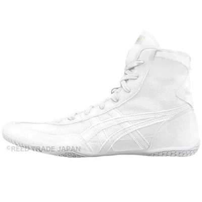 Pre-owned Asics Wrestling Shoes 1083a001 White/white Ex-eo(twr900) Successor