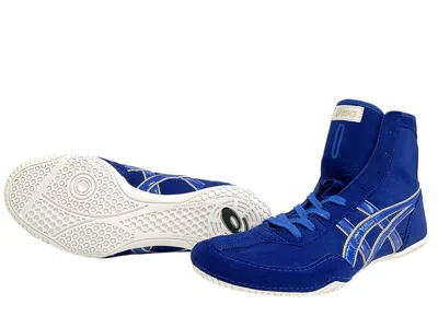 Pre-owned Asics Wrestling Shoes 2023 1083a001 Ex-eo Twr900 Bule X Bule Gold With Box Jp